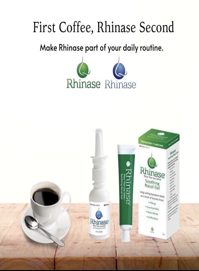 Rhinase Saline Nasal Gel (2 Pack) 1 oz Each - Allergy - Nosebleed - Low Humidity… - Image 4